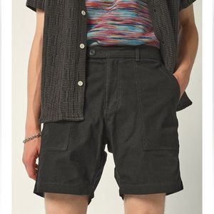 Corridor New York - RIPSTOP CAMP POCKET SHORTS - BLACK - NWT
